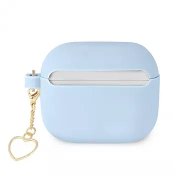Guess GUA3LSCHSB Θήκη σιλικόνης Charm Heart Collection για AirPods 3, μπλε