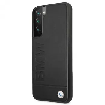 BMW Σκληρή θήκη για Samsung Galaxy S22+ μαύρη με αποτύπωμα λογότυπου Signature