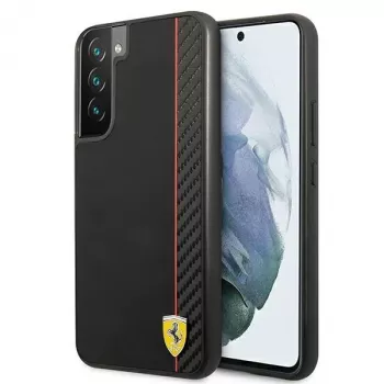 Ferrari FESAXHCS22MBK S22+ S906 μαύρη σκληρή θήκη On Track Carbon Stripe