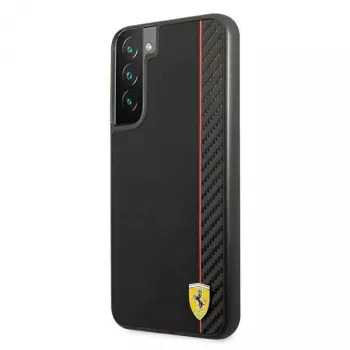 Ferrari FESAXHCS22MBK S22+ S906 μαύρη σκληρή θήκη On Track Carbon Stripe
