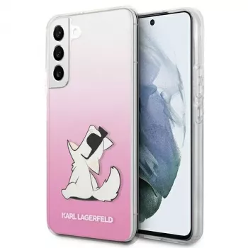 Karl Lagerfeld KLHCS22MCFNRCPI Σκληρή θήκη για Samsung Galaxy S22+ / S906 - ροζ Choupette Eat