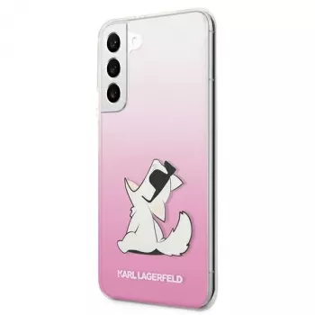 Karl Lagerfeld KLHCS22MCFNRCPI Σκληρή θήκη για Samsung Galaxy S22+ / S906 - ροζ Choupette Eat