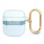 Guess GUA2HHTSB Θήκη AirPods 1/2 μπλε Strap Collection