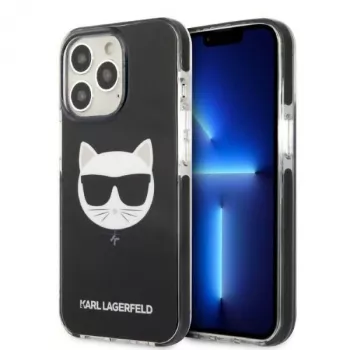 Karl Lagerfeld KLHCP13LTPECK iPhone 13 Pro / 13 6.1 σκληρή θήκη μαύρη Choupette Head
