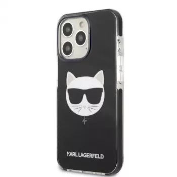 Karl Lagerfeld KLHCP13XTPECK Σκληρή θήκη για iPhone 13 Pro Max 6,7 inch μαύρη Choupette Head