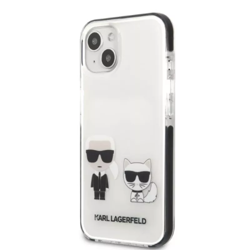 KARL LAGERFELD iPhone 13 mini σκληρή θήκη λευκή Karl & Choupette