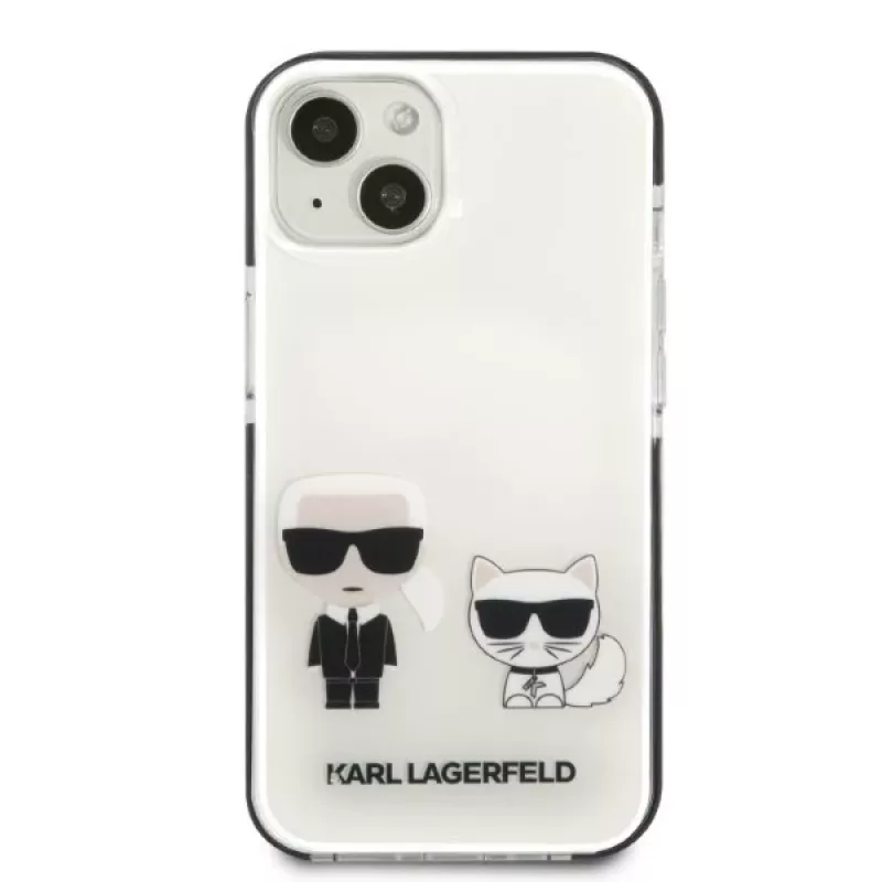 KARL LAGERFELD iPhone 13 mini σκληρή θήκη λευκή Karl & Choupette