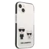 KARL LAGERFELD iPhone 13 mini σκληρή θήκη λευκή Karl & Choupette