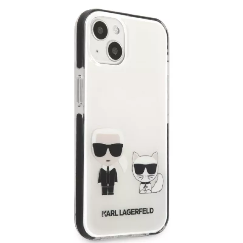 KARL LAGERFELD iPhone 13 mini σκληρή θήκη λευκή Karl & Choupette