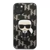 Karl Lagerfeld KLHCP13SPMNIKBK iPhone 13 mini 5.4 σκληρή θήκη μαύρη Monogram Ikonik Patch