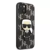 Karl Lagerfeld KLHCP13SPMNIKBK iPhone 13 mini 5.4 σκληρή θήκη μαύρη Monogram Ikonik Patch