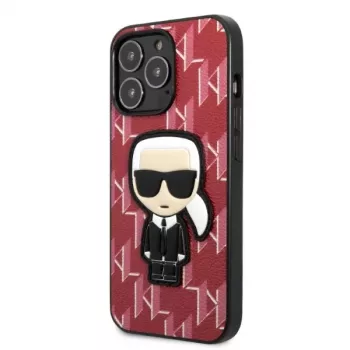 Karl Lagerfeld Ikonik Patch Σκληρή θήκη για iPhone 13 Pro Max 6,7 inch κόκκινη