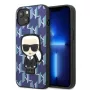 Karl Lagerfeld KLHCP13SPMNIKBL Σκληρή θήκη για iPhone 13 mini μπλε Monogram Ikonik Patch