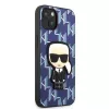 Karl Lagerfeld KLHCP13SPMNIKBL Σκληρή θήκη για iPhone 13 mini μπλε Monogram Ikonik Patch