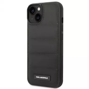 Karl Lagerfeld KF001090 Puffy Elongated Logo Σκληρή θήκη για iPhone 14 Plus / 15 Plus 6,7 inch μαύρη
