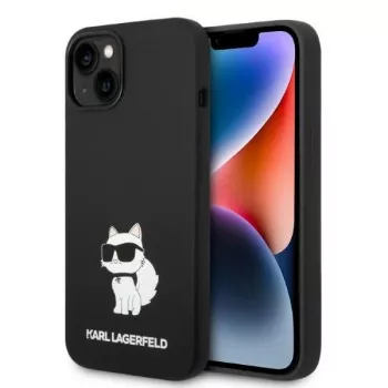 Karl Lagerfeld KLHMP14MSNCHBCK Σκληρή θήκη για iPhone 14 Plus / 15 Plus 6,7 inch μαύρη σιλικόνης Choupette MagSafe