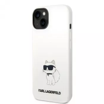 Karl Lagerfeld KLHMP14MSNCHBCH Σκληρή θήκη σιλικόνης MagSafe για iPhone 14 Plus / 15 Plus 6,7 inch λευκή Choupette