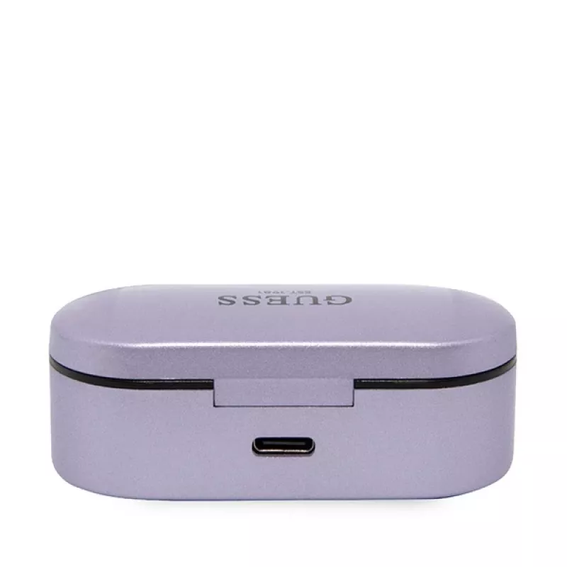 Guess GUTWST31EU True Wireless Stereo Ακουστικά Bluetooth 5.3 με θήκη φόρτισης - μωβ