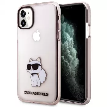 Karl Lagerfeld Ikonik Choupette Σκληρή θήκη για iPhone 11 / XR 6,1 inch - ροζ