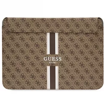 Guess Sleeve GUCS16P4RPSW 16 inch καφέ 4G Printed Stripes