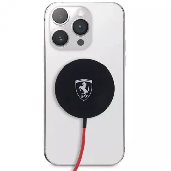 Ferrari FECBMSMENK 15W Μαγνητική ασύρματη βάση φόρτισης MagSafe - μαύρο