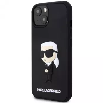 Karl Lagerfeld KLHCP14M3DRKINK Σκληρή θήκη Rubber Ikonik 3D για iPhone 14 Plus / 15 Plus 6.7 μαύρο