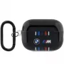 BMW AirPods Pro 2nd Generation Προστατευτικό κάλυμμα μαύρο με σχέδιο M-Stripe