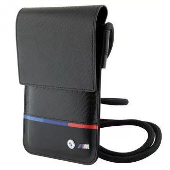 BMW Carbon Tricolor Line Θήκη πορτοφόλι μαύρο