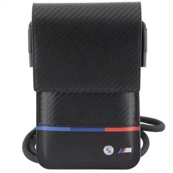 BMW Carbon Tricolor Line Θήκη πορτοφόλι μαύρο