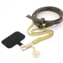 Guess GUOUC4MG4EW Universal Crossbody Λουράκι καφέ 4G Chain
