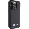BMW Leather Stamp Tricolor Θήκη για iPhone 15 Pro 6,1 inch μαύρο