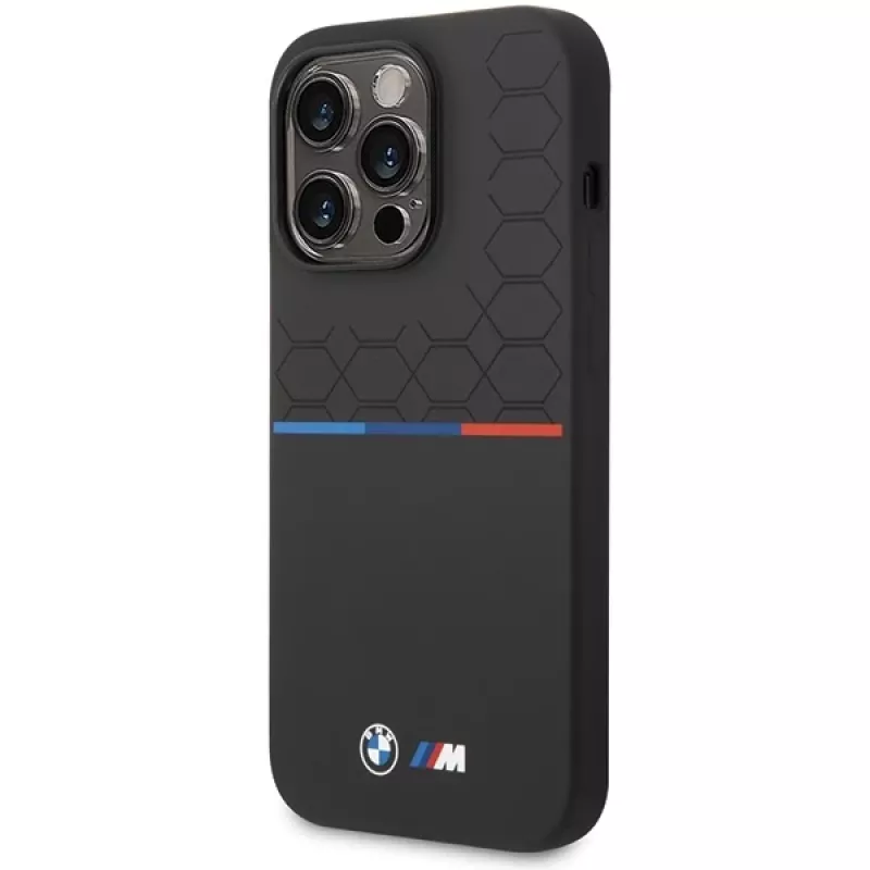 BMW Θήκη σιλικόνης Pattern για Apple iPhone 15 Pro 6,1 inch μαύρο