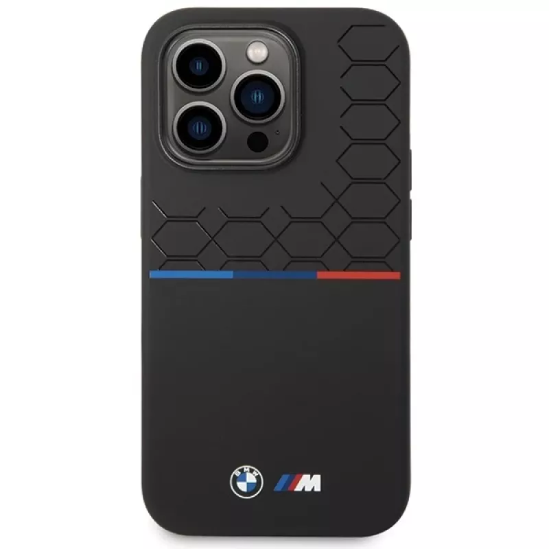 BMW Θήκη σιλικόνης Pattern για Apple iPhone 15 Pro 6,1 inch μαύρο