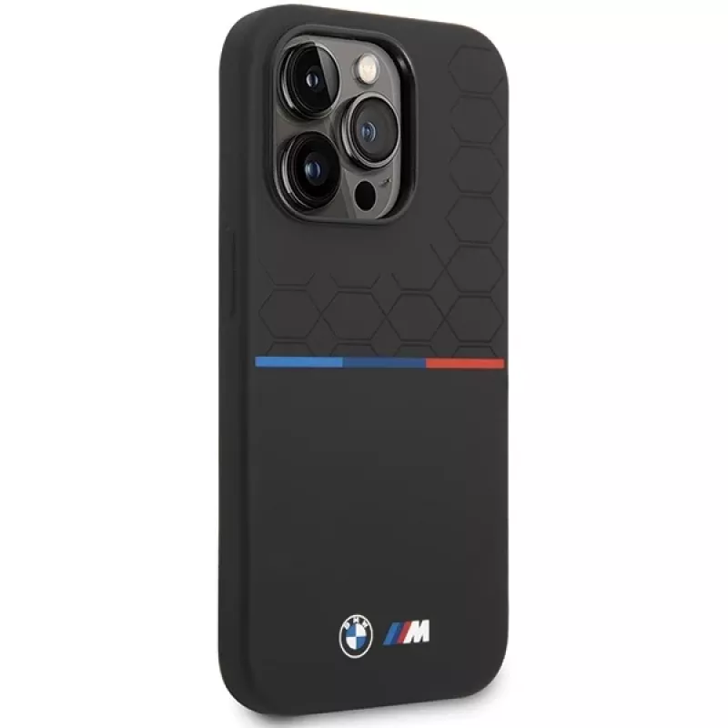 BMW Θήκη σιλικόνης Pattern για Apple iPhone 15 Pro 6,1 inch μαύρο