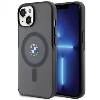 BMW BMHMP15MDSLK iPhone 15 Plus / 14 Plus 6,7 inch μαύρη σκληρή θήκη IML Signature MagSafe
