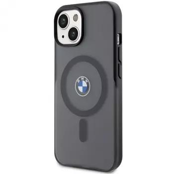 BMW BMHMP15MDSLK iPhone 15 Plus / 14 Plus 6,7 inch μαύρη σκληρή θήκη IML Signature MagSafe