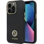 Guess GUHCP13LM4DGPK iPhone 13 Pro / 13 σκληρή θήκη σιλικόνης Logo Strass 4G μαύρο