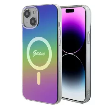 Guess IML Iridescent MagSafe Πίσω κάλυμμα για Apple iPhone 15 Plus, πολύχρωμο