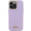 Guess GUHCP15LPGMCSL Glitter Glossy Script Σκληρή θήκη για iPhone 15 Pro 6,1 inch λιλά