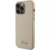 Guess Glitter Glossy Script Σκληρή θήκη για iPhone 15 Pro 6,1 inch light gold