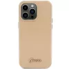 Guess Glitter Glossy Script Σκληρή θήκη για iPhone 15 Pro 6,1 inch light gold