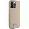Guess Glitter Glossy Script Σκληρή θήκη για iPhone 15 Pro 6,1 inch light gold