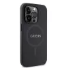 GUESS Saffiano PU Θήκη MagSafe για iPhone 15 Pro μαύρο
