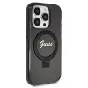 Guess Script Glitter Collection Θήκη με Ring Stand MagSafe για iPhone 13 Pro / 13 6,1 inch Μαύρο