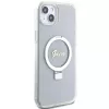 Guess GUHMP15MHRSGSD iPhone 15 Plus / 14 Plus 6,7 inch Διάφανη Θήκη με Ring Stand Script Glitter MagSafe