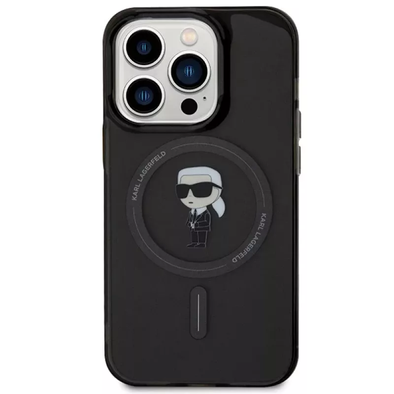 Karl Lagerfeld Ikonik Θήκη MagSafe για iPhone 14 Pro 6,1 inch Μαύρο