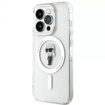 Karl Lagerfeld MagSafe IML Ikonik Θήκη για iPhone 15 Pro Διάφανο