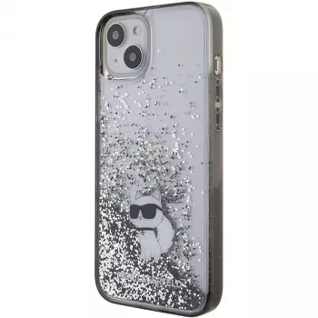 Karl Lagerfeld KLHCP15MLKCNSK iPhone 15 Plus / 14 Plus 6,7 inch Διάφανη Θήκη Liquid Glitter Choupette