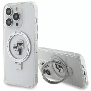 Karl Lagerfeld KLHMP13XHMRSKCH Θήκη με Ring Stand για iPhone 13 Pro Max 6,7 inch Λευκή Karl & Choupette MagSafe