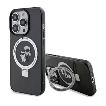 Karl Lagerfeld iPhone 13 Pro Max 6,7 inch Θήκη με Ring Stand Karl & Choupette MagSafe Μαύρη